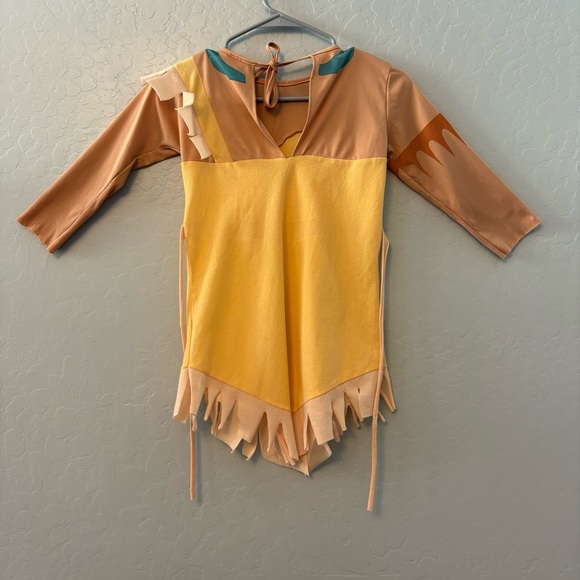 Disney Pocahontas vintage 90s long sleeve girls dress up costume size 7-10 - Picture 11 of 16